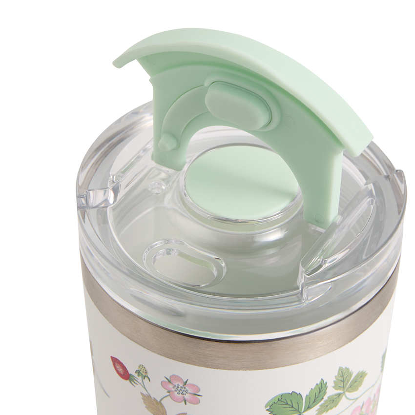 ワイルド ストロベリー 蓋付ドリンクタンブラー（ステンレス）