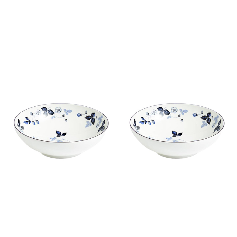 ストロベリー インクブルー ボウル 18cm ペア