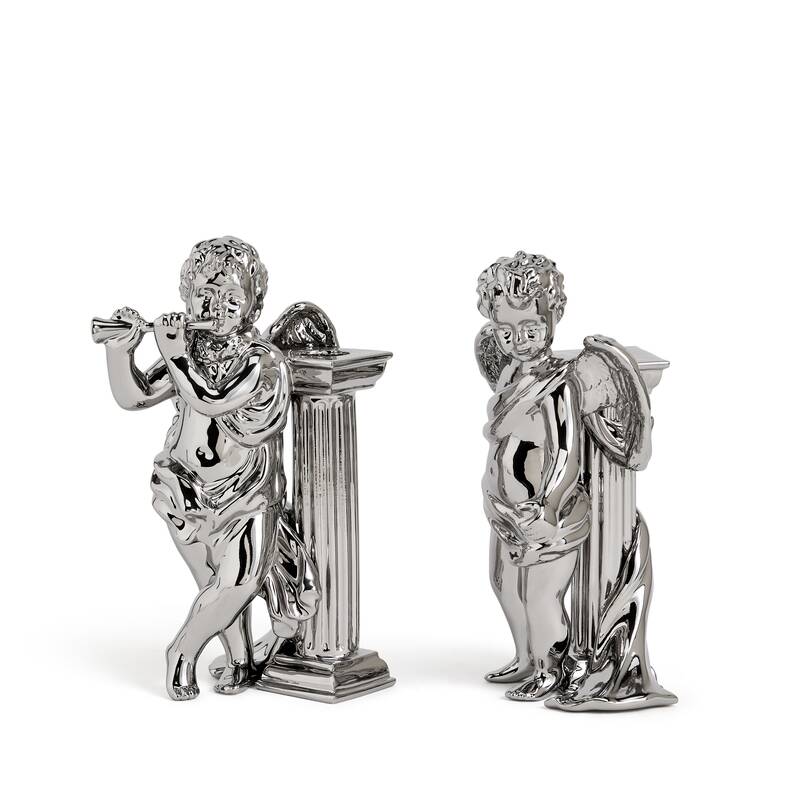 ホリデイ キャンドルスタンド ケルビム ペア