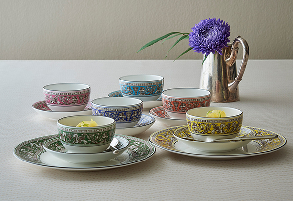 FLORENTINE COLOURS フロレンティーン ティーボウル＆ソーサー 6色セット新登場