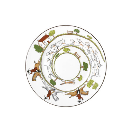 ハンティング シーン プレート 18cm
