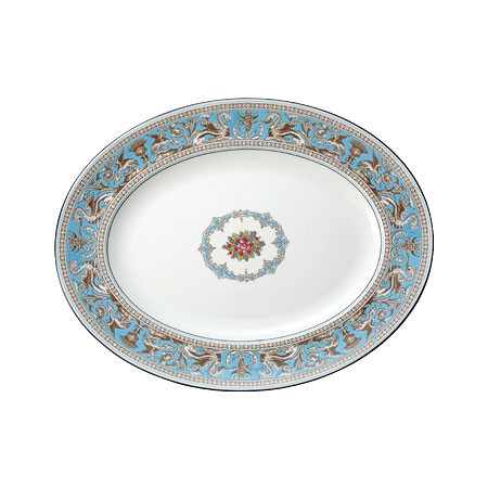 フロレンティーン ターコイズ オーバル 35cm