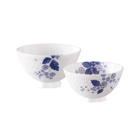 ストロベリー ブルーム インディゴ 夫婦茶碗(ライスボウル M&L)